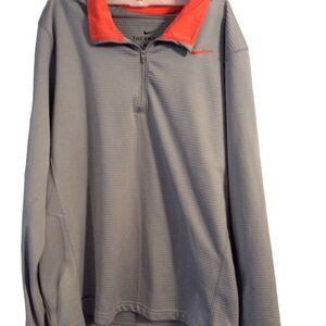 Nike Mens Therma Fit 1/4 zip golf swoosh jacket Large L athletic sportswear